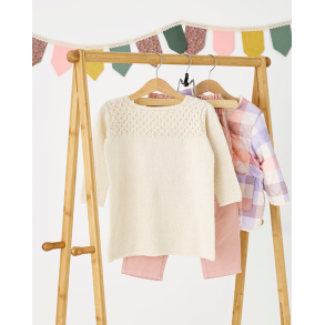 Kjole med smockmnster